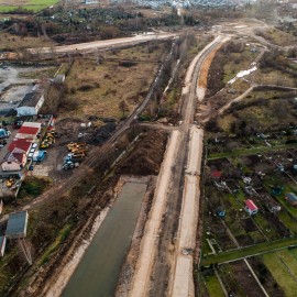 powiększ zdjęcie: III etap zbiorczej drogi południowej. Zobacz, jak przebiegają prace