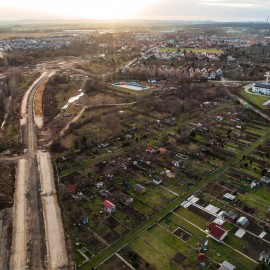 powiększ zdjęcie: III etap zbiorczej drogi południowej. Zobacz, jak przebiegają prace