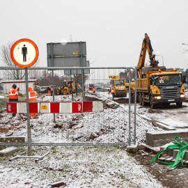 powiększ zdjęcie: Przebudowa ulicy Sikorskiego. Zaawansowane prace na jezdni wschodniej