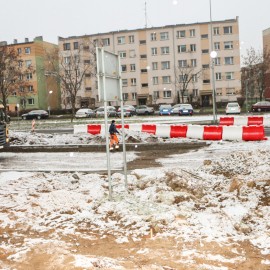 powiększ zdjęcie: Przebudowa ulicy Sikorskiego. Zaawansowane prace na jezdni wschodniej