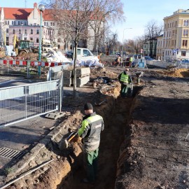 powiększ zdjęcie: Przebudowa placu Słowiańskiego. Zobacz, jak przebiegają prace