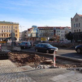 powiększ zdjęcie: Przebudowa placu Słowiańskiego. Zobacz, jak przebiegają prace