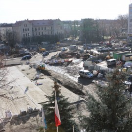powiększ zdjęcie: Przebudowa placu Słowiańskiego. Zobacz, jak przebiegają prace