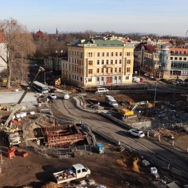 powiększ zdjęcie: Przebudowa placu Słowiańskiego. Zobacz, jak przebiegają prace