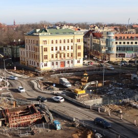 powiększ zdjęcie: Przebudowa placu Słowiańskiego. Zobacz, jak przebiegają prace