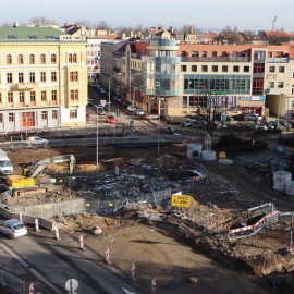 powiększ zdjęcie: Przebudowa placu Słowiańskiego. Zobacz, jak przebiegają prace