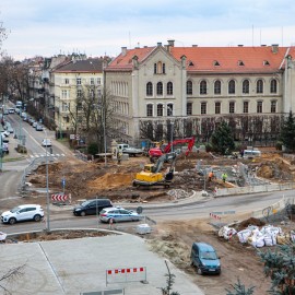 powiększ zdjęcie: Uwaga! Zmiana organizacji ruchu w sąsiedztwie placu Słowiańskiego