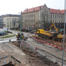 powiększ zdjęcie: Uwaga! Zmiana organizacji ruchu w sąsiedztwie placu Słowiańskiego