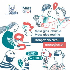 Zapisz się do akcji Masz Głos i zdobądź wsparcie na projekty