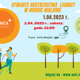 Zapisy na Mistrzostwa Legnicy w Nordic Walking