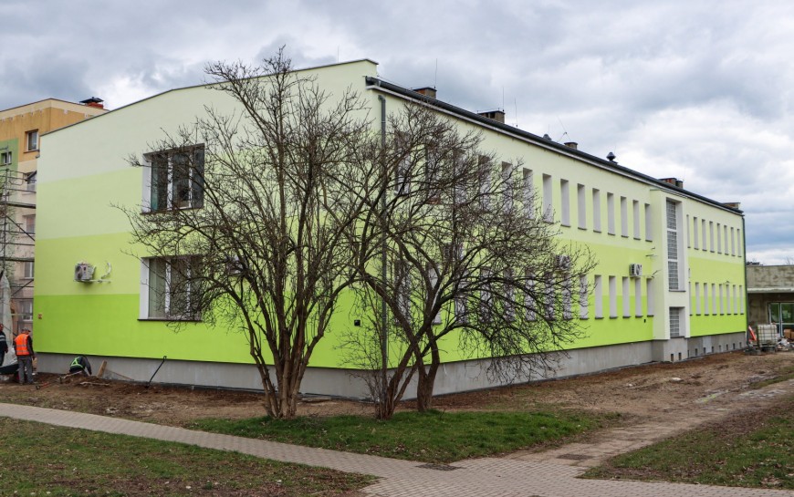 Termomodernizacja przychodni przy ul. Biegunowej. Prace bardzo zaawansowane