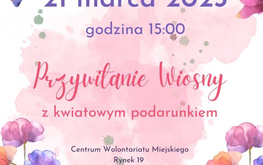 Przywitaj wiosnę z legnickimi seniorami. Już we wtorek