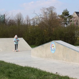 powiększ zdjęcie: LBO 2022. Przy ul. Bydgoskiej powstał mini skatepark dla najmłodszych