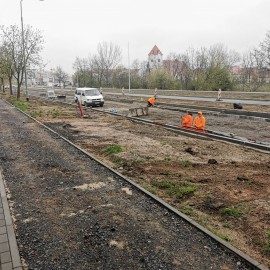 powiększ zdjęcie: Przebudowa ulicy Sikorskiego. Zobacz jak przebiegają prace