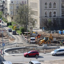 powiększ zdjęcie: Przebudowa placu Słowiańskiego. Prace są mocno zaawansowane