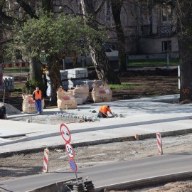 powiększ zdjęcie: Przebudowa placu Słowiańskiego. Prace są mocno zaawansowane