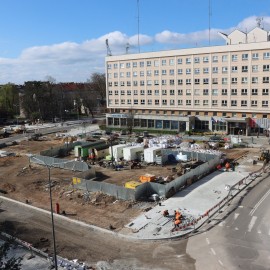 powiększ zdjęcie: Przebudowa placu Słowiańskiego. Prace są mocno zaawansowane