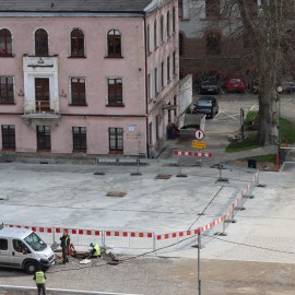 powiększ zdjęcie: Przebudowa placu Słowiańskiego. Prace są mocno zaawansowane