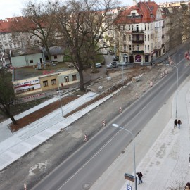 powiększ zdjęcie: Przebudowa placu Słowiańskiego. Prace są mocno zaawansowane