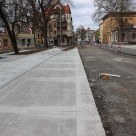 powiększ zdjęcie: Przebudowa placu Słowiańskiego. Prace są mocno zaawansowane