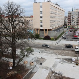 powiększ zdjęcie: Przebudowa placu Słowiańskiego. Prace są mocno zaawansowane