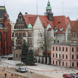 powiększ zdjęcie: Przebudowa placu Słowiańskiego. Prace są mocno zaawansowane