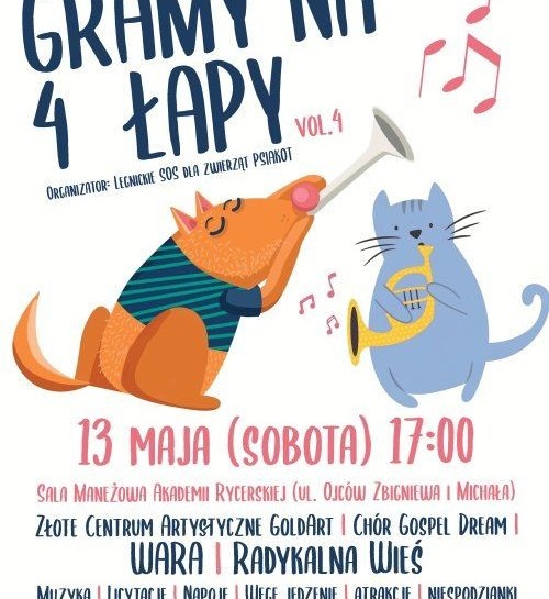 Zagrajmy razem dla czworonogów. Już w sobotę w Akademii Rycerskiej