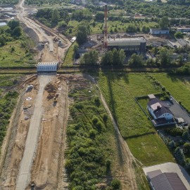 powiększ zdjęcie: Zobacz, jak przebiegają prace na budowie zbiorczej drogi południowej