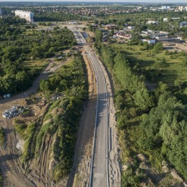 powiększ zdjęcie: Zobacz, jak przebiegają prace na budowie zbiorczej drogi południowej
