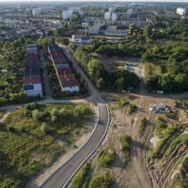 powiększ zdjęcie: Zobacz, jak przebiegają prace na budowie zbiorczej drogi południowej