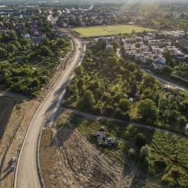 powiększ zdjęcie: Zobacz, jak przebiegają prace na budowie zbiorczej drogi południowej