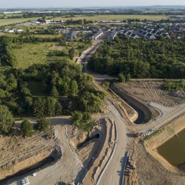 powiększ zdjęcie: Zobacz, jak przebiegają prace na budowie zbiorczej drogi południowej