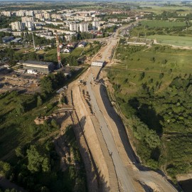 powiększ zdjęcie: Zobacz, jak przebiegają prace na budowie zbiorczej drogi południowej