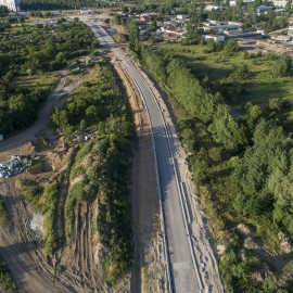 powiększ zdjęcie: Zobacz, jak przebiegają prace na budowie zbiorczej drogi południowej