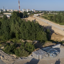 powiększ zdjęcie: Zobacz, jak przebiegają prace na budowie zbiorczej drogi południowej