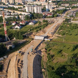 powiększ zdjęcie: Zobacz, jak przebiegają prace na budowie zbiorczej drogi południowej