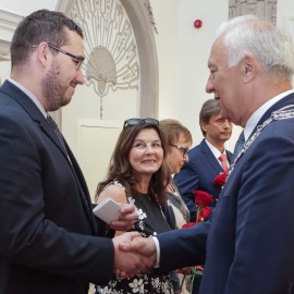 powiększ zdjęcie: Uroczysta sesja Rady Miejskiej Legnicy
