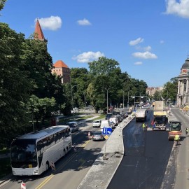 powiększ zdjęcie: Przebudowa ul.Pocztowej. Zobacz jak przebiegają prace