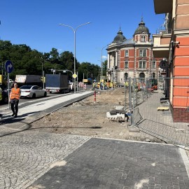powiększ zdjęcie: Przebudowa ul.Pocztowej. Zobacz jak przebiegają prace