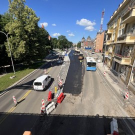 powiększ zdjęcie: Przebudowa ul.Pocztowej. Zobacz jak przebiegają prace