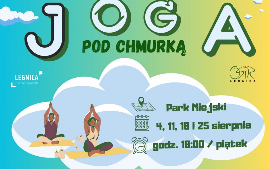 Zapraszamy na piątkowe zajęcie jogi w Parku Miejskim. Start 4 sierpnia