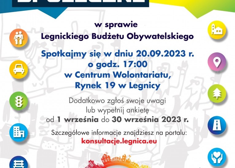 Konsultacje społeczne w sprawie Legnickiego Budżetu Obywatelskiego