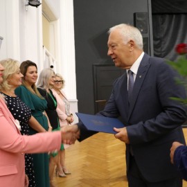 powiększ zdjęcie: Narada z dyrektorami szkół i placówek oświatowych