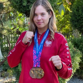 powiększ zdjęcie: Medale i sukcesy Klubu Taekwon-do na XXII Mistrzostwach Świata w Finlandii