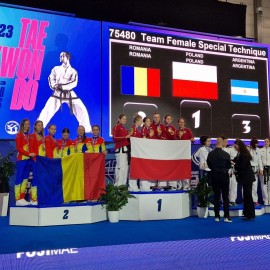 powiększ zdjęcie: Medale i sukcesy Klubu Taekwon-do na XXII Mistrzostwach Świata w Finlandii
