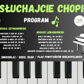 powiększ zdjęcie: Posłuchajcie Chopina na Placu Powstańców Wielkopolskich