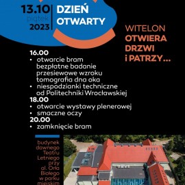 Dzień Otwarty w Centrum Witelona już 13 października!