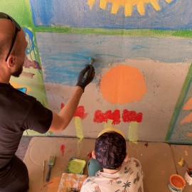 Słoneczna mozaika na al. 100-lecia Odzyskania Niepodległości