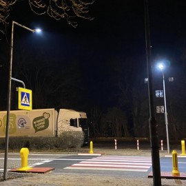 powiększ zdjęcie: Kolejne bezpieczne przejście dla pieszych w Legnicy