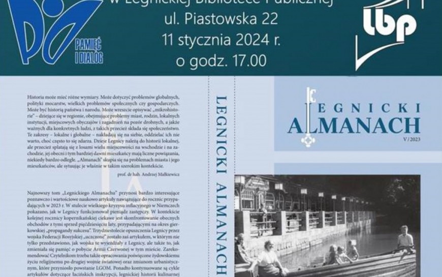 W czwartek promocja V tomu Legnickiego Almanachu